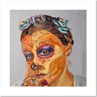 Sugar Skull Portrait Posters and Art